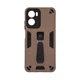 Чехол для Motorola G05/E15, Proover, Коричневый, с подставкой и магнитом, противоударный, ударопрочный, бронированный, панель-накладка, защита всего корпуса, термополиуретан (TPU) + поликарбонат (PC), ArmorStandart (ARM85747) - изображение 1