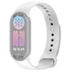 Силиконовый ремешок для фитнес браслетов Xiaomi Mi Band 8 Smart Band 9/10, Silicone, White, с удобной застёжкой, на фитнес трекер и смарт часы, ArmorStandart (ARM86916) - изображение 1