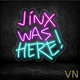 Неонова вивіска Arcane "Jinx Was Here!" 40х41 см 400 - изображение 1