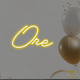 Неонова вивіска "One" 50х29 см 500 - изображение 2