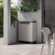Шафа Keter Kis Cabinet Planet Grey and Black 68 х 39 х 92 см для сортування сміття (246640) - изображение 7