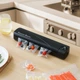 Вакуумный упаковщик с функцией запайки Vacuum Sealer с LCD-дисплеем мощность до -80 кПа набор пакетов черный - изображение 9