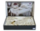 Льняная скатерть с ранером Selin Nehir Set 160×300 см+12 салфеток кремовая - изображение 3