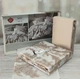 Постільна білизна євро розмір Cotton Box Lux Satin Loren Bej - зображення 3