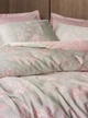 Постільна білизна євро розмір Cotton Box Lux Satin Benula Pudra - зображення 2