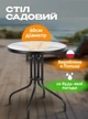 Комплект Садових Меблів Круглий Стіл + 4 Крісла Текстилен 4Points Udine-4 Чорний для дачі для тераси для лоджії для балкону Польща - зображення 10