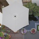 Parasol ogrodowy Springos składany 260 cm duży na balkon Szary GU0022 (5907719429892) - obraz 20