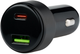 Ładowarka samochodowa Qualo Recycling USB-A USB-C 32W Black (5907457783355) - obraz 1