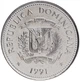Монета Доминикана 25 сентаво 1991 AU-UNC (KM#71.1) - изображение 2