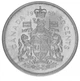 Монета Канада 50 центов 1966 Серебро F-VF - изображение 1