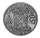 Монета Нідерландська Індія 1/10 гульдена 1941 F–VF (Ag 720, 1,25 грама) - зображення 1