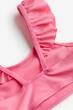 Верхняя часть купальника с рюшами для девочки H&M 1044746-014 098-104 см (2-4 years) Розовый - изображение 2