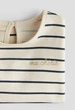 Реглан бежевый в полоску H&M 68см (400011514) - изображение 3