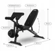 Многофункциональная тренировочная скамья Zipro Superset до 120 кг с отдельными стойками для штанги до 180 кг - изображение 14