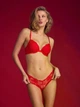 Бюстгальтер Victoria's Secret Rose Lace Push-Up Bra Red размер 34C - изображение 4