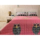 Покрывало двусторонее Руно 212x240 см - Owl фуксия сатин (17497) - изображение 4