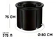 Кріо ванна крижана EasyFit кругла 375 л, каркасна, чорна, з кришкою і насосом - зображення 4