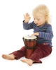 Джембе Nino Percussion Original African Style Wood Djembe Water Rhythm Series Brown 4 1/2" NINO-ADJ2-XXS - изображение 2