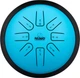 Глюкофон 7" хеппі драм Nino Percussion Mini Melody Steel Tongue Drum Blue C Major NINO981 - изображение 2