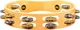 Тамбурін MEINL Recording-Combo Wood Tambourine Dual-Alloy Jingles Super Natural TA2M-SNT - изображение 5
