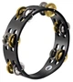 Тамбурін MEINL Compact Wood Tambourine Steel-Solid Brass Jingles Black CTA2M-BK - изображение 1