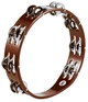Тамбурін MEINL Traditional Wood Tambourine Steel Jingles African Brown TA2AB - изображение 1