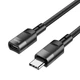 Удлинитель USB-C папа мама 120 см - HOCO U107 Type-C-to-Type-C Extension Cable - изображение 1