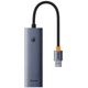 Хаб-адаптер Baseus UltraJoy Series 4-Port HUB AIR - USB-A to 4*USB3.0 (B0005280A813-02) - зображення 2