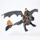 Игрушки Как приручить дракона - Иккинг и Беззубик DreamWorks Dragons How to Train Your Dragon Toothless and Hiccup Action Figures - изображение 2