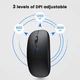 Мишка бездротова безшумна перезаряджувальна Dual Mode DM B2 - зображення 6