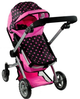 Wózek dla lalek Lean Toys Alice 2w1 - z funkcją pozycji leżącej i siedzącej (5902808158004) - obraz 3