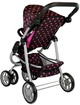 Wózek dla lalek Lean Toys 2 w 1 - z funkcją leżenia i siedzenia Szaro-różowy (5903802452969) - obraz 5