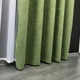 Готовая однотонная штора микровелюр на люверсах зеленая в офис, кабинет, спальню, зал, гостиную, детскую - изображение 1