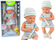 Пупс Lean Toys в одязі з шапочкою White/Blue 42 см (5905991015376) - зображення 2