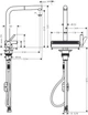 Смеситель кухонный Hansgrohe Aquno Select M81 73836670 с выдвижным изливом - изображение 4