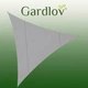 Тент-парус трикутник тіньовий Навіс від дощу та сонця 3х3х3 м Gardlov UV30 покриття Сірий - зображення 2