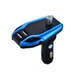 FM модулятор X8 Plus Bluetooth MicroSD USB AUX трансмиттер 70×45×75 мм Синий - изображение 10