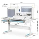 Детский стол Mealux Winnipeg Multicolor WG + BL (BD-630 WG + BL Multicolor) - изображение 5