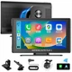 Автомобільний монітор Aspiring Auto Play 1 7'' Magnet CarPlay Android auto Black (LX-BT701) - зображення 8