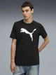 Футболка хлопковая длинная мужская Puma Graphics 68803001 XL Black с принтом (4069157677523) - изображение 1