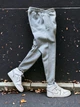Мужские демисезонные спортивные штани Oversize 665122 L серые (ВШ7002) - изображение 2
