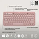 Комплект (клавиатура + мышь) Logitech Pebble 2 Combo Rose (920-012241) - изображение 5