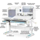 Дитячий стіл Mealux Winnipeg Multicolor WG + BL (BD-630 WG + BL Multicolor) - зображення 3