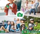 Детский цифровой фотоаппарат Камера с экраном для детского фото и видео HD 1080P 3Mp 2" Экран Карта памяти microSD 32 ГБ в комплекте противоударный кейс Динозаврик Green - изображение 4