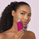 Мікрострумовий скрабер для шкіри та усунення чорних цяток GESKE MicroCurrent Skin Scrubber&Blackhead Remover 9в1 апарат для чистки обличчя та ліфтингу скребок пристрій для видалення чоних точок розгладження шкіри та усунення зморшок масаж Малиновий - зображення 4