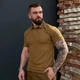 Тактичне поло Premium з липучками під шеврони койот розмір S - зображення 3