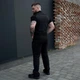 Тактический костюм Убакс на короткий рукав + Брюки Yinren Neylon Balance черный размер 3XL - изображение 2