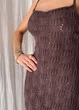 Пляжное платье Кружево ART KNIT кофейное, L-XL 040532 - изображение 10