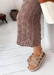 Пляжное платье Кружево ART KNIT тауп, L-XL 040554 - изображение 9