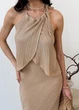 Женская вязаная майка ART KNIT Loren беж, L 039568 - изображение 10